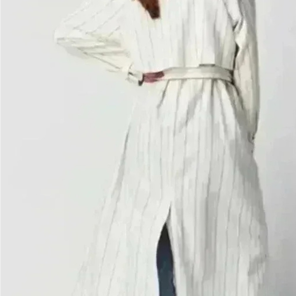 We The Free / Free People Melia Mac Linen Blend Contemporary & cool Trench Coat - Picture 9 of 9